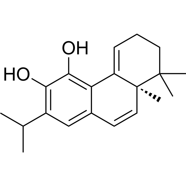 (R)-2-Isopropyl-8,8,8a-trimethyl-6,7,8,8a-tetrahydrophenanthrene-3,4-diol Chemical Structure