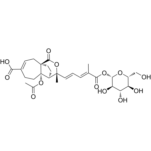 Pseudolaric acid C2-O-β-D-glucoside Chemical Structure