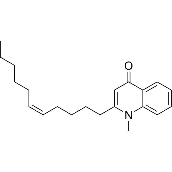 4(1H)-Quinolinone, 1-methyl-2-(5Z)-5-undecen-1-yl- Chemical Structure