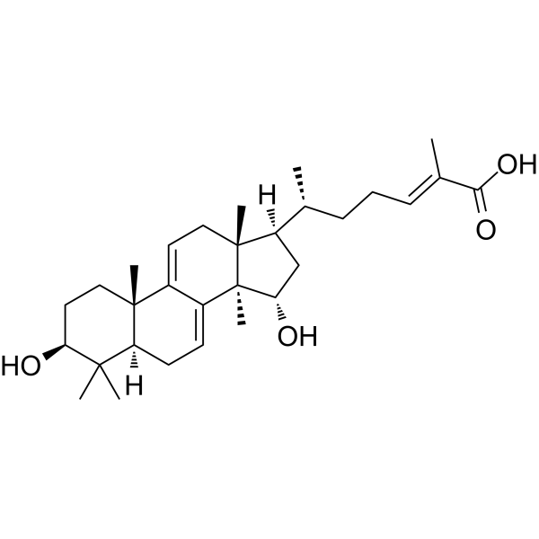 Lanosta-7,9(<em>11</em>),24-trien-3β,15α-dihydrcxy-26-oic acid
