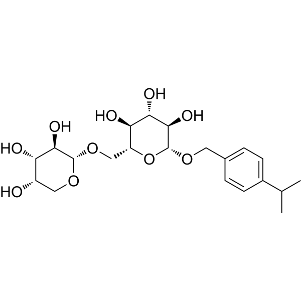 7-[<em>α</em>-L-Arabinopyranosyl-(1→6)-β-D-glucopyranosyloxy]cuminol