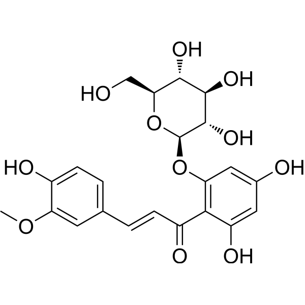 3',4,4',6-Tetrahydroxyaurone 4-O-β-D-glucoside Chemical Structure