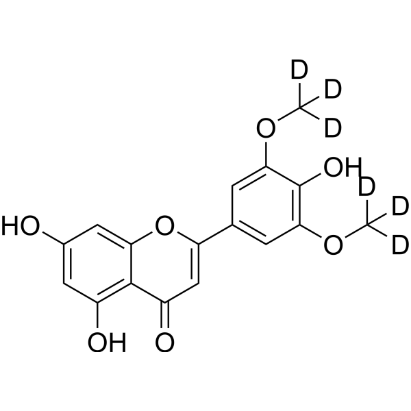Tricin-d<sub>6</sub> Chemical Structure