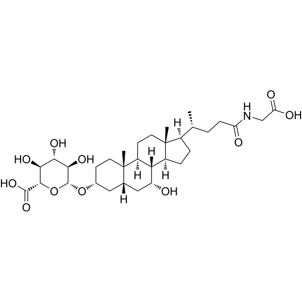 Glycochenodeoxycholic acid 3-glucuronide Chemical Structure