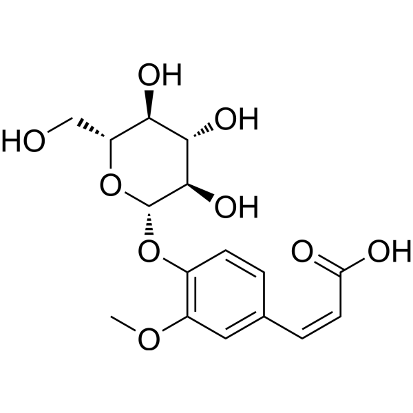 cis-<em>Ferulic</em> acid 4-O-β-D-glucopyranoside