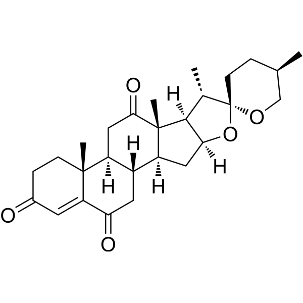 (25R)-Spirost-4-ene-3,6,12-trione Chemical Structure