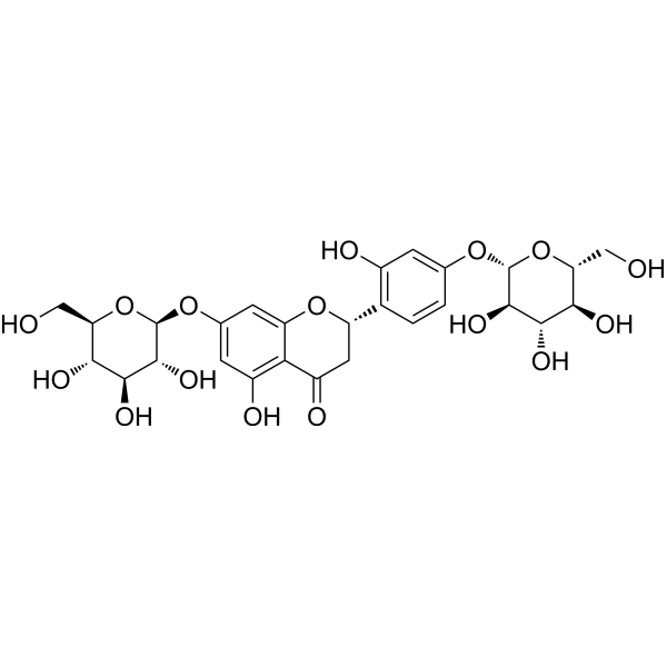 Steppogenin-7,4'-di-O-β-D-glucoside Chemical Structure