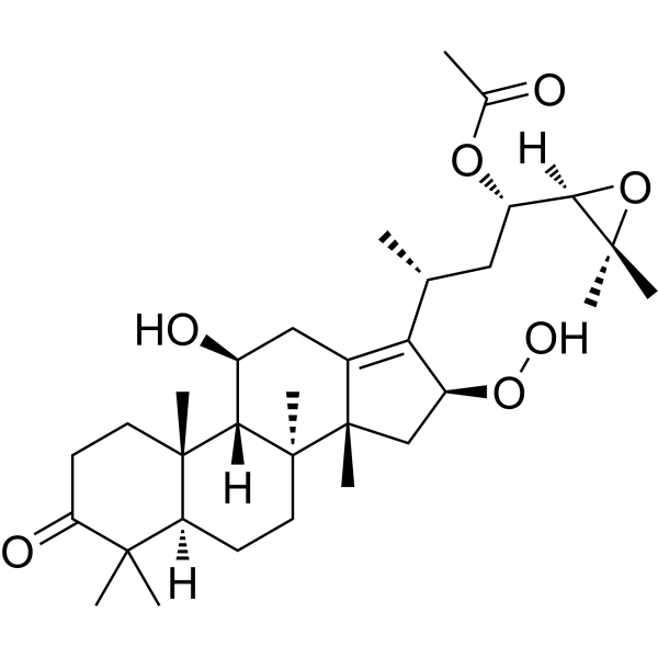 16β-Hydroperoxyalisol B 23-acetate Chemical Structure