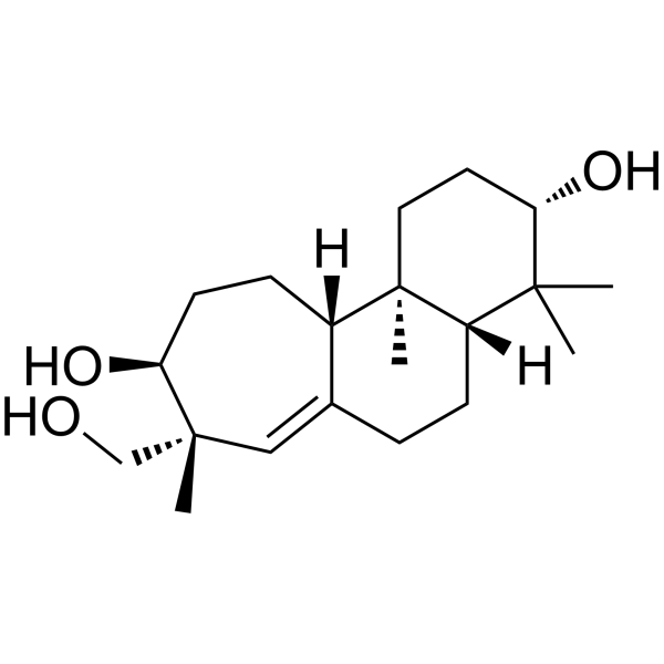 17(13→14)-Abeo-ent-3S*,13S*,16-trihydroxystrob-8(15)-ene Chemical Structure