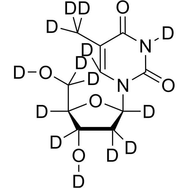 Thymidine-d<sub>14</sub> Chemical Structure