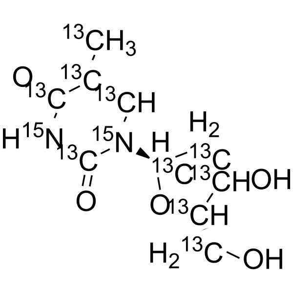 Thymidine-13C10,15<em>N</em>2