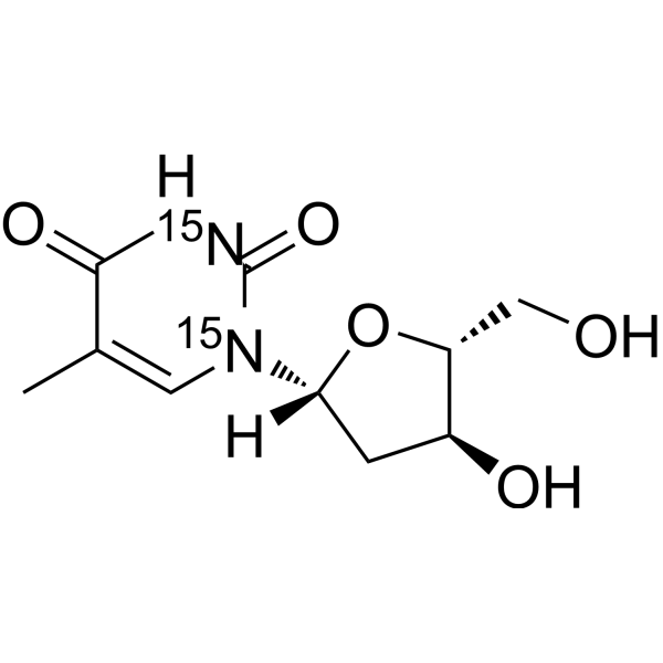 Thymidine-<sup>15</sup>N<sub>2</sub> Chemical Structure