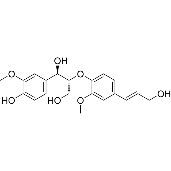 threo-Guaiacylglycerol beta-coniferyl ether Chemical Structure