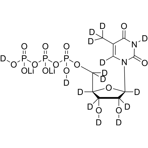 5-Methyluridine 5′-triphosphate-d<sub>15</sub> dilithium Chemical Structure