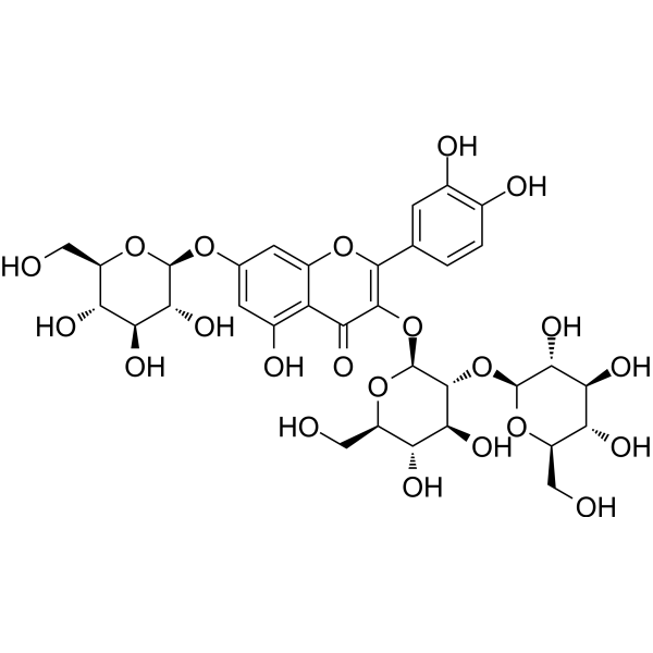 Quercetin-3-<em>O</em>-sophoroside-7-<em>O</em>-glucoside