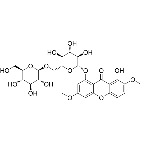 <em>1</em>-O-Gentiobiosyl-3,7-dimethoxy-8-hydroxyxanthone