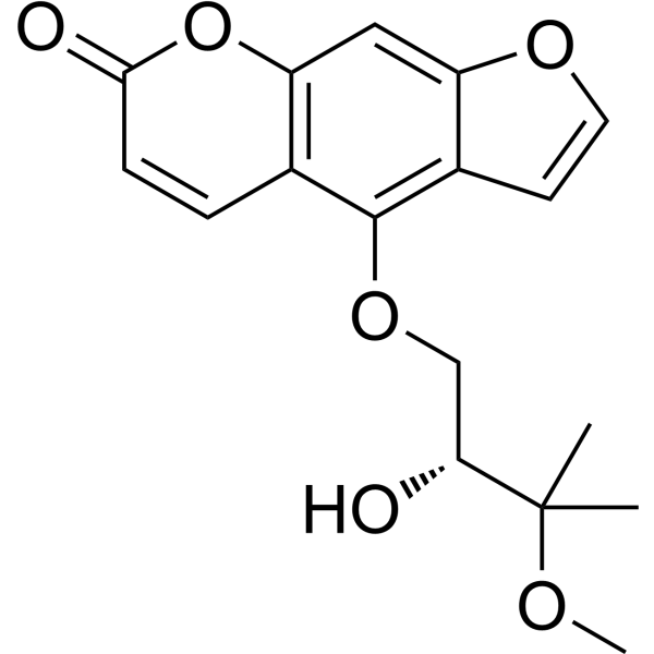 (+)-Oxypeucedanin methanolate Chemical Structure