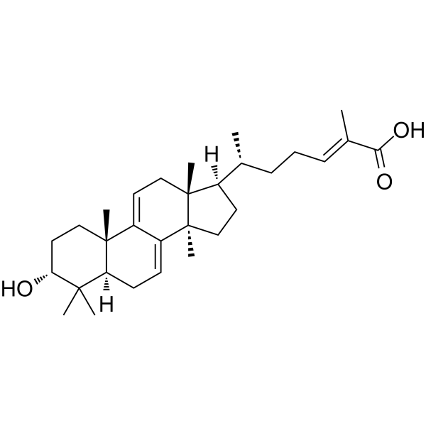 Lanosta-7,9(11),24-trien-3α-hydroxy-26-<em>oic</em> acid