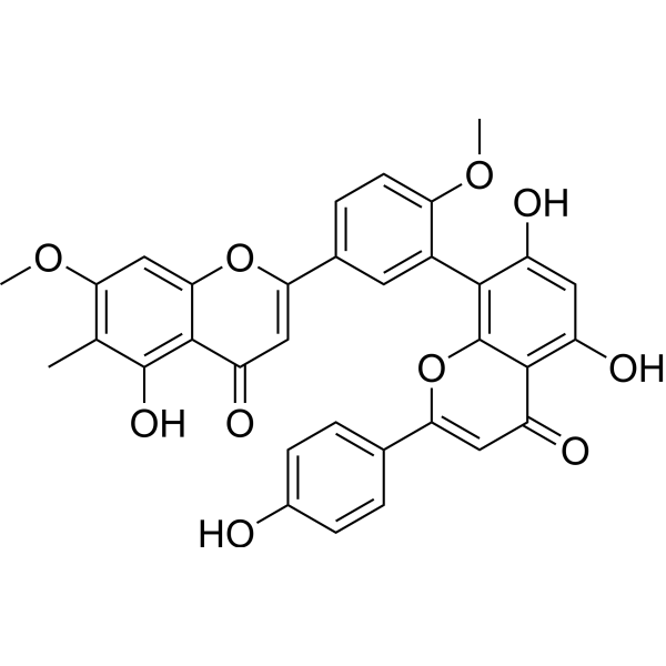 Taiwanhomoflavone A Chemical Structure
