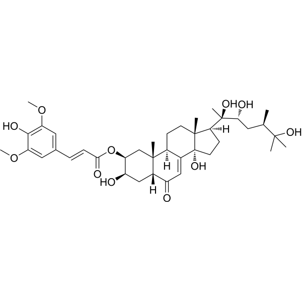 2-O-Sinapoyl makisterone A Chemical Structure