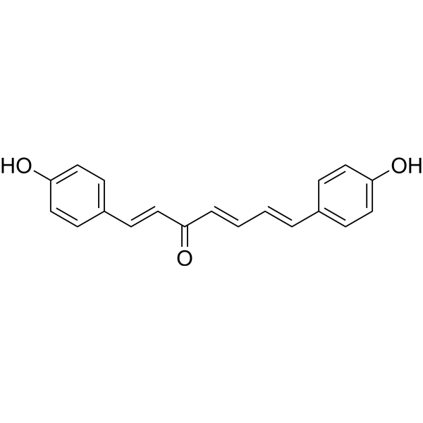 1,7-Bis(4-hydroxyphenyl)-1,4,6-heptatrien-3-one Chemical Structure