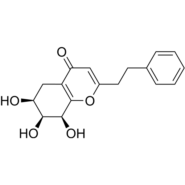 6,7,8-Trihydroxy-2-(2-Phenethyl) chromone Chemical Structure
