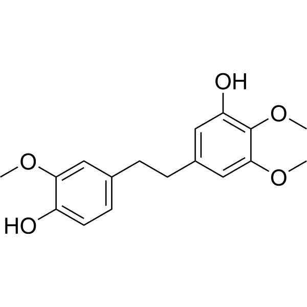5,4'-Dihydroxy-3,4,3'-trimethoxybibenzyl Chemical Structure