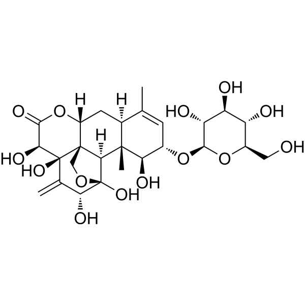Eurycomanol 2-O-β-D-glucopyranoside Chemical Structure