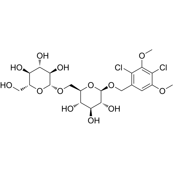 (2,4-<em>Dichloro</em>-3,5-dimethoxyphenyl) <em>methyl</em> 6-O-β-D-glucopyranosyl-β-D-glucopyranoside