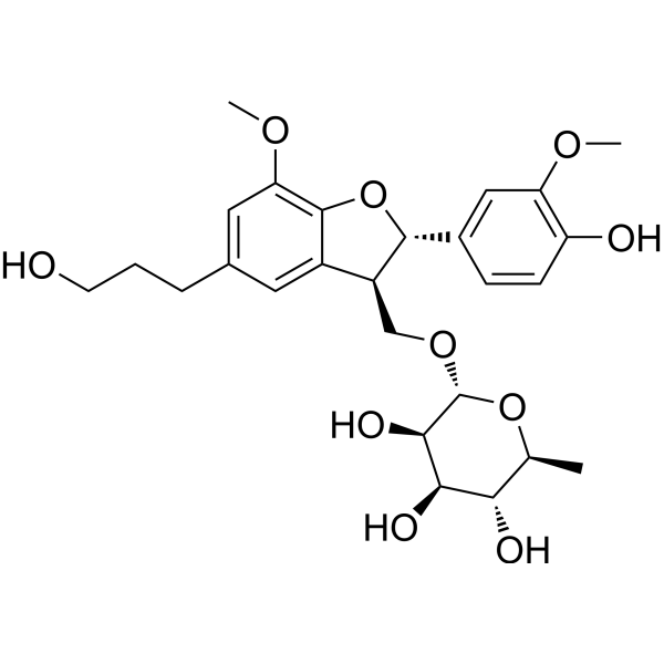 Dihydrodehydrodiconiferyl alcohol 9-O-<em>α</em>-L-rhamnopyranoside