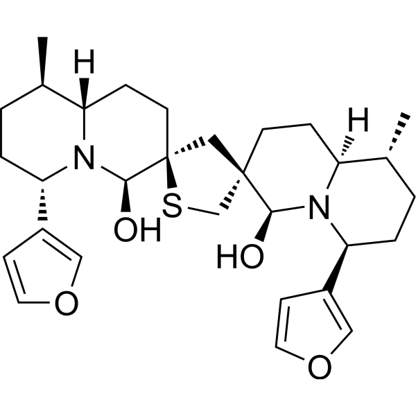 6,6′-Dihydroxythiobinupharidine Chemical Structure