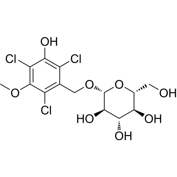 (2,4,6-Trichloro-3-hydroxy-5-methoxyphenyl)methyl β-<em>D</em>-glucopyranoside