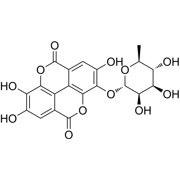 Ellagic acid 3-<em>O</em>-α-<em>L</em>-rhamnopyranoside