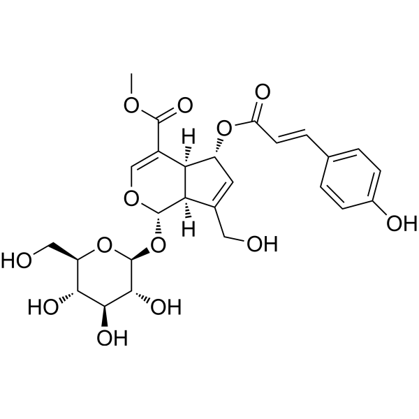 6-O-p-Coumaroyl scandoside methyl ester Chemical Structure
