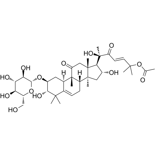 2-O-β-D-Glucopyranosylcucurbitacin F 25-acetate Chemical Structure