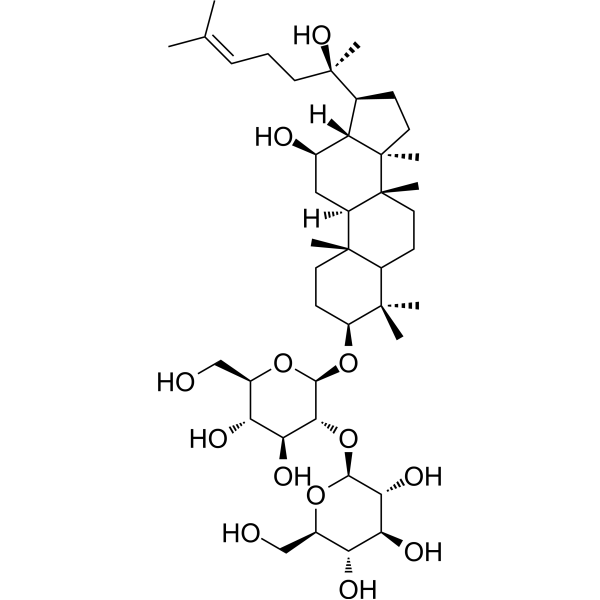 (20R)-Ginsenoside Rg3 Chemical Structure
