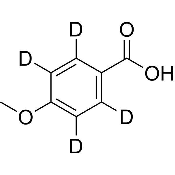 p-Anisic acid-d<sub>4</sub> Chemical Structure