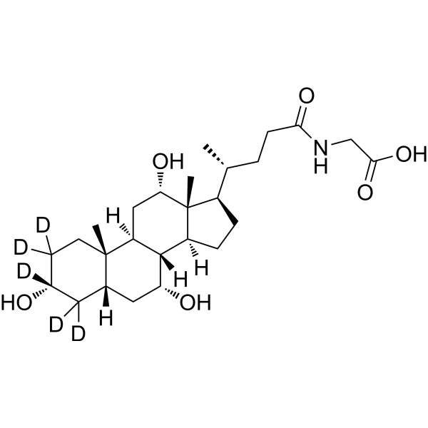 Glycocholic acid-d<sub>5</sub> Chemical Structure