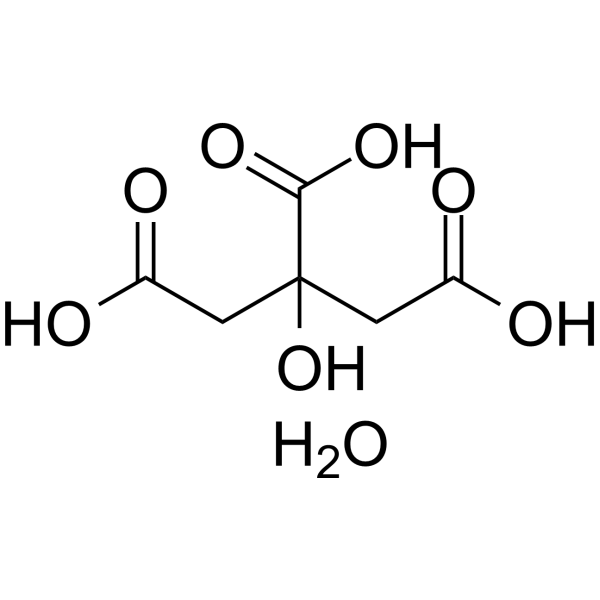 Citric acid monohydrate Chemical Structure