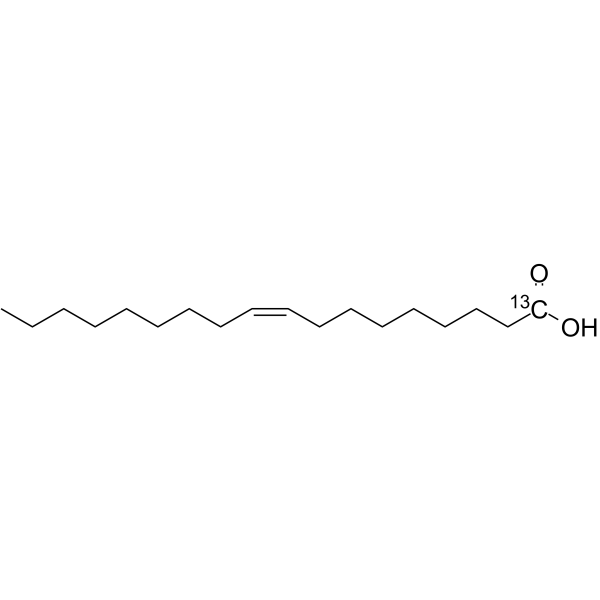 Oleic acid-<sup>13</sup>C Chemical Structure