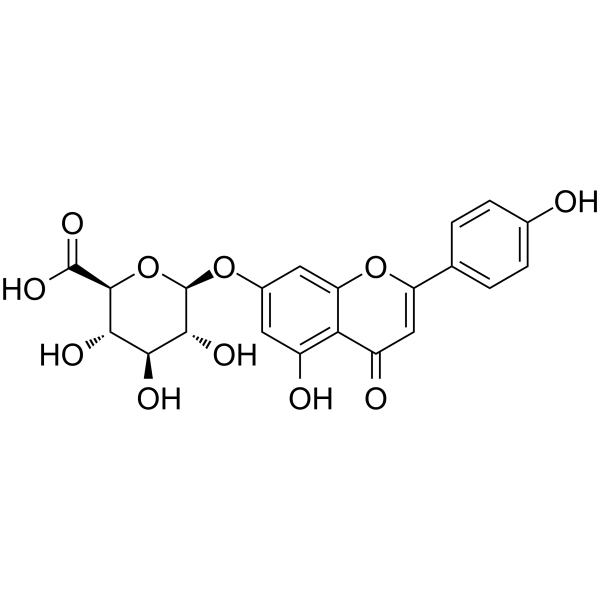 Apigenin-7-glucuronide Chemical Structure