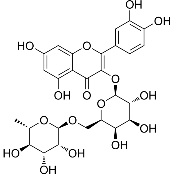 Quercetin 3-O-robinobioside Chemical Structure