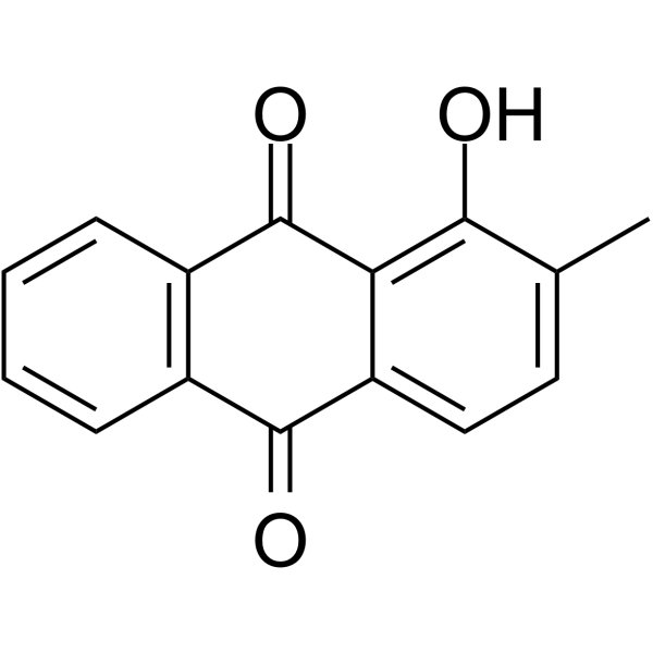 1-Hydroxy-2-methylanthraquinone Chemical Structure