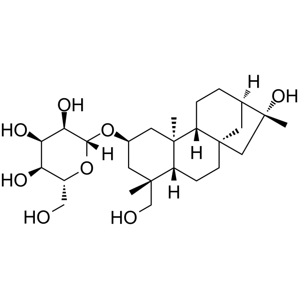 2,16,19-Kauranetriol 2-O-β-D-allopyranoside Chemical Structure