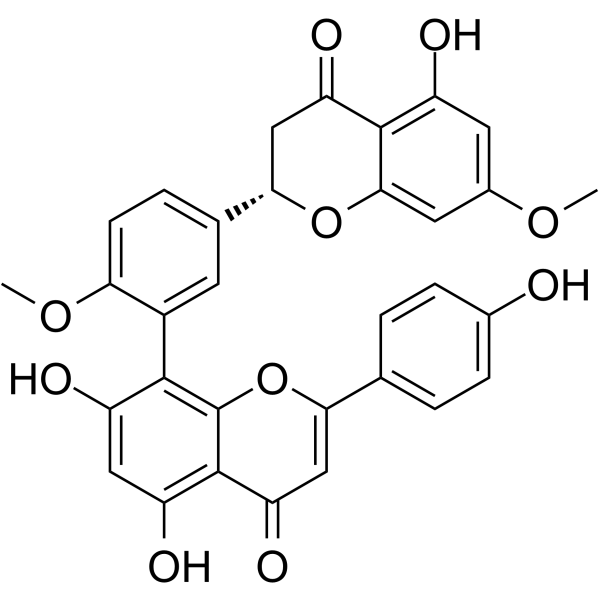 2,3-Dihydroamentoflavone 7,4'-<em>dimethyl</em> ether