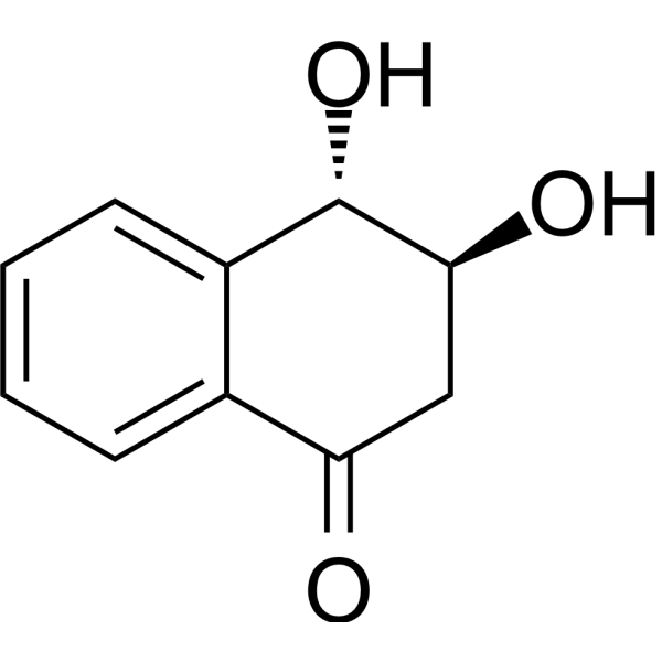 (3S,4S)-3,4-Dihydro-3,4-dihydroxynaphthalen-1(2H)-one Chemical Structure