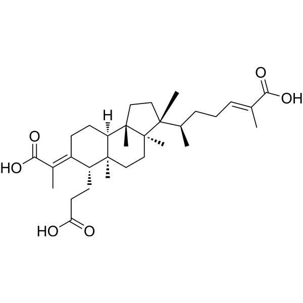 (24E)-3,4-Secocucurbita-4,24-diene-3,26,29-trioic acid Chemical Structure