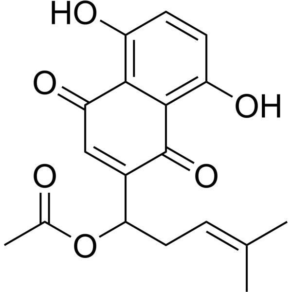 DL-Acetylshikonin Chemical Structure
