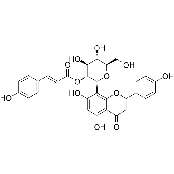 Vitexin2''-O-p-coumarate Chemical Structure
