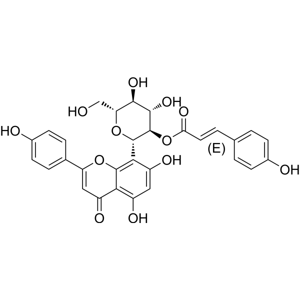 Vitexin2''-O-p-trans-coumarate Chemical Structure